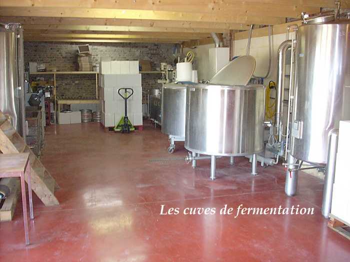 Brasserie du Caou : les cuves de fermentation